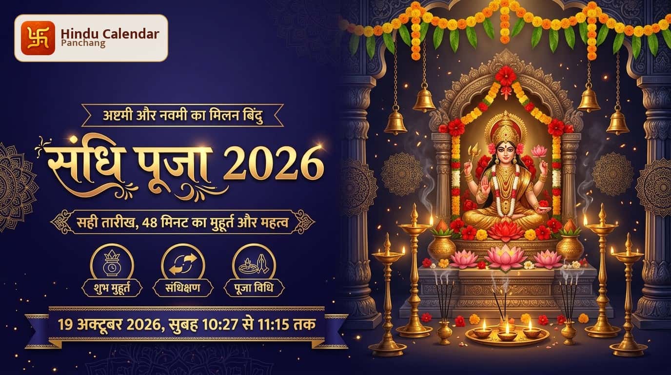 संधि पूजा कब है 2026? नोट करें सही तारीख, मुहूर्त और महत्व