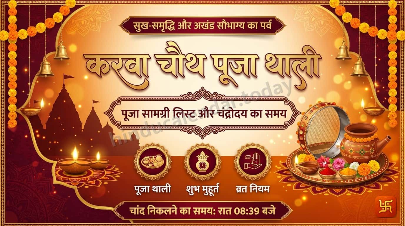 करवा चौथ पूजा थाली में क्या-क्या रखना चाहिए?