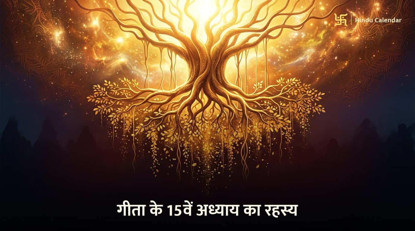 श्रीमद्भगवद्गीता के 15वें अध्याय में उल्टे पीपल के पेड़ का क्या अर्थ है?