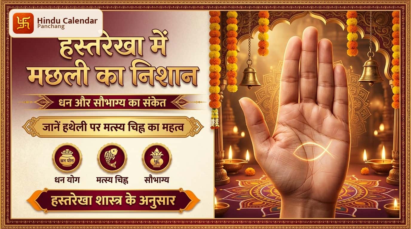 हस्तरेखा शास्त्र में मछली का निशान होने का क्या मतलब होता है?