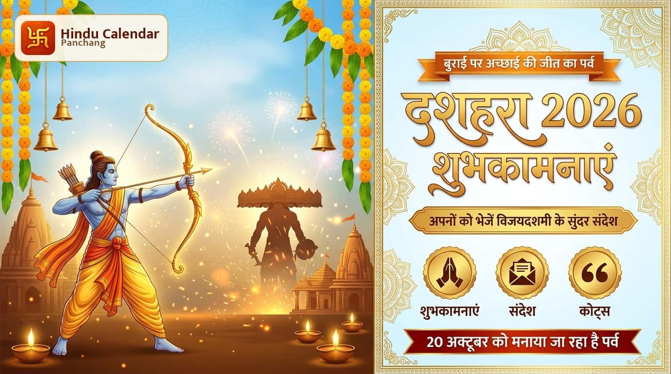 दशहरा 2026 की शुभकामनाएं: अपनों को भेजें विजयदशमी के यह सुंदर संदेश